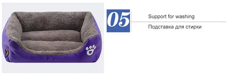 (S-3XL) Large Pet Cat Dog Bed 8Colors Warm Cozy Dog House Soft Fleece Nest Dog Baskets House Mat Autumn Winter Waterproof Kennel