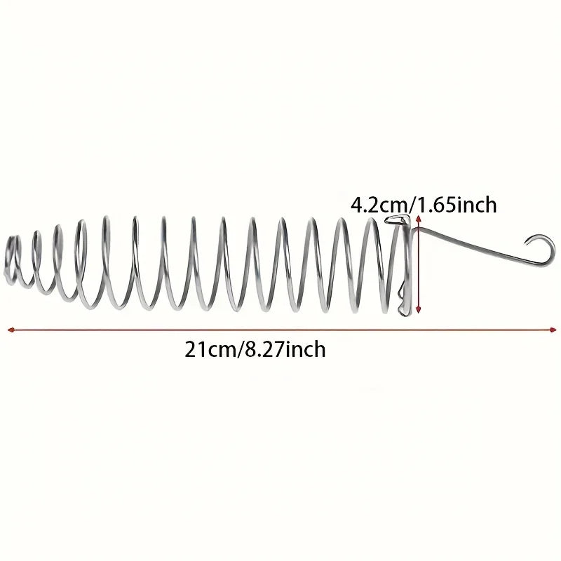 Stainless Steel Parrot Forager Feeder Durable Outdoor Bird Feeding Device Spiral Design Natural Fruit Basket for Small Pets