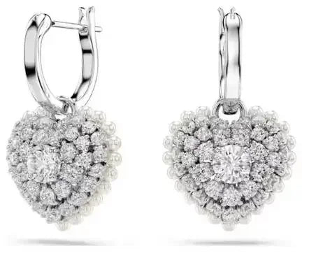 New Hot Sale Idylia Crystal Pearl Heart-shaped Lucky Grass Set; Elegant and Noble Cat Accessories as a Gift