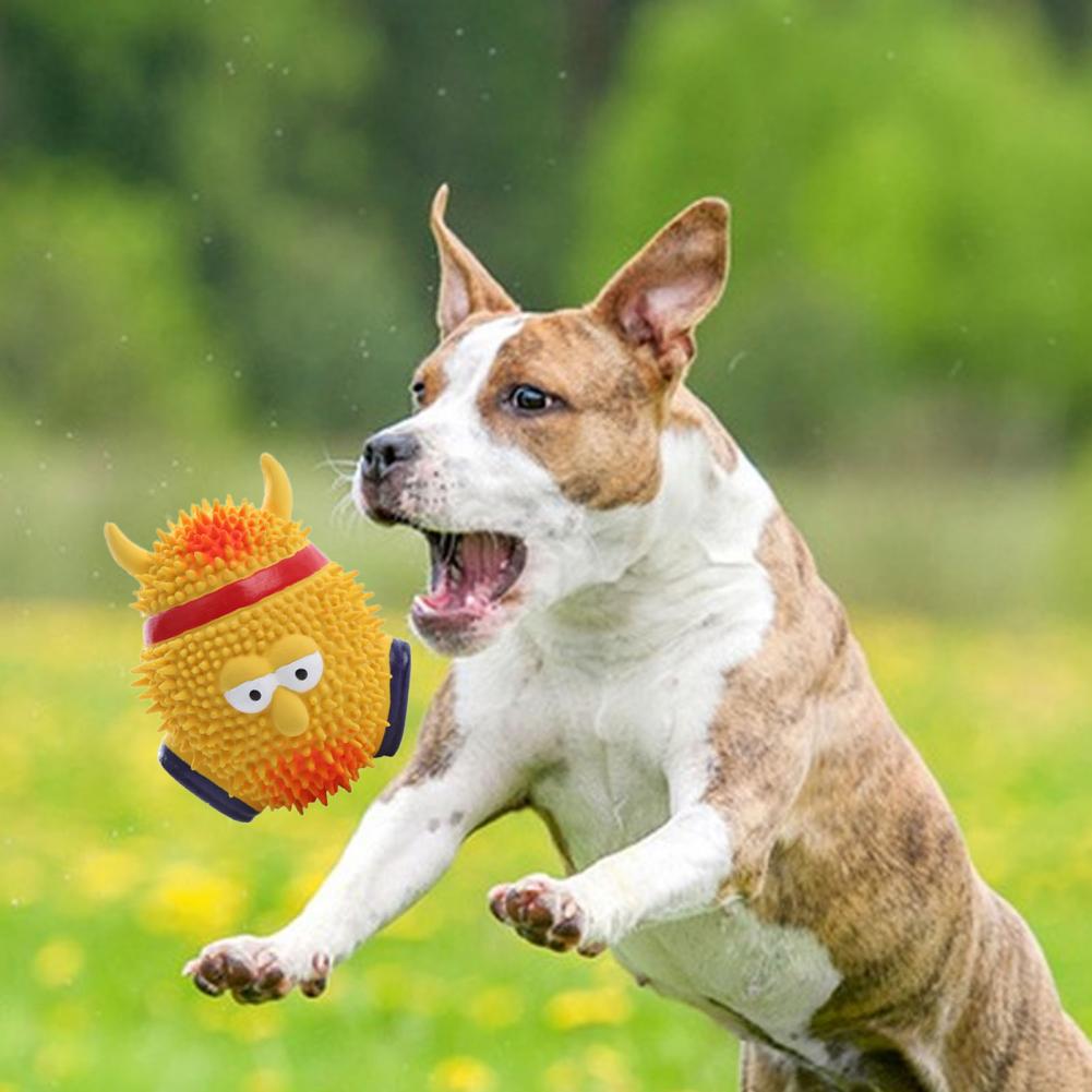 1/4Pcs Interactive Dog Toy Squeaky Cute Geek-shaped Dog Toy Teeth Cleaning Fun Dog Toys Playtime And Chewing Dog Accessories