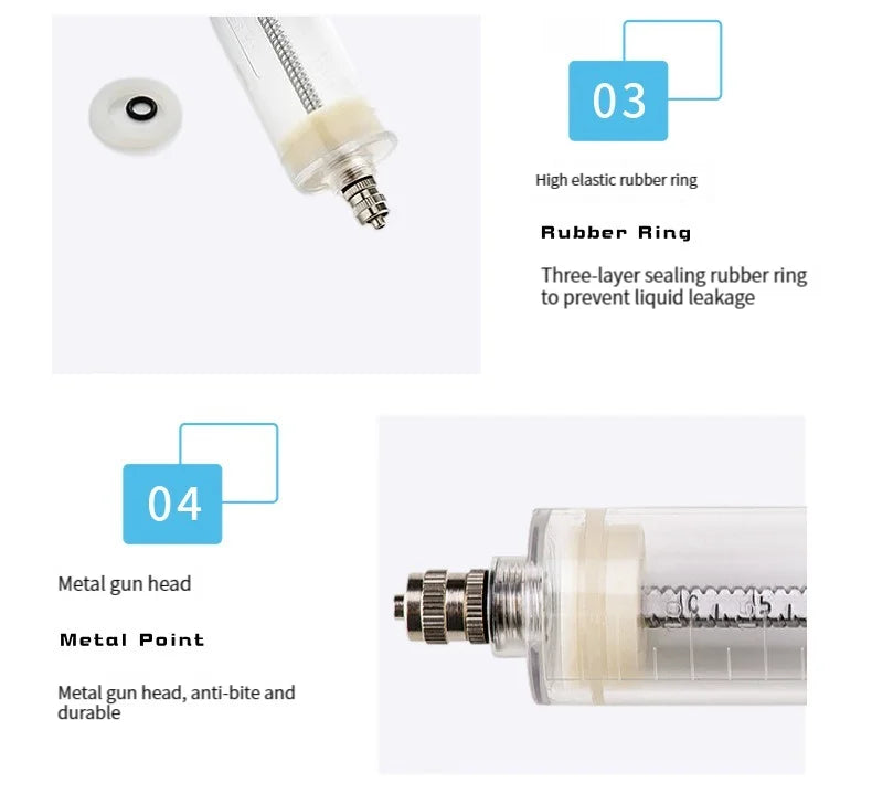 Various specifications and high-precision plastic steel injectors for animal use dedicated to animal husbandry in breeding farms