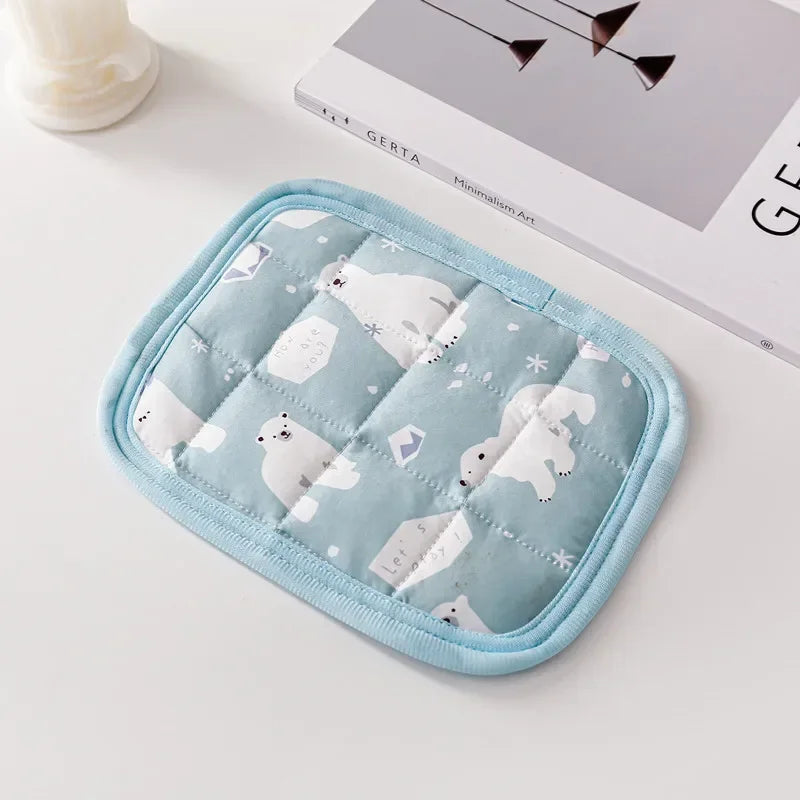 Hamster Cooling Mat Summer Ice Silk Cool Feeling Pet Mat Hamster Kennel Mats Guinea Pig Chinchilla Rabbit Small Pet Cooling Mat