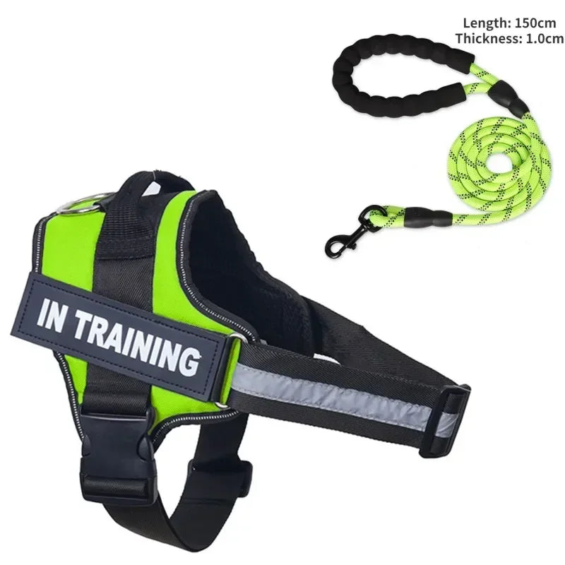 Dog collar Harness ID Custom Patch,Reflective Breathable No Pull Vest For Small Bag Dog，Dog Harness for puppy,Walk Dog Supplies