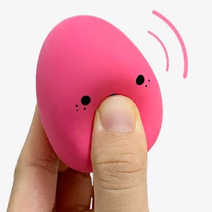 SCGK bouncy egg Dog Toys Funny Ball Squeaky Latex Bouncy Egg with Squeaker for Puppy Small Pet Dogs Soft Rubber Sound