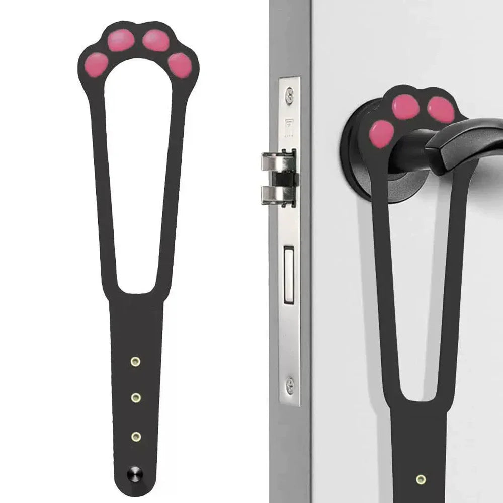 Cat Door Holder Latch Adjustable Dog Door Stopper Elastic Gate Lock Flex Latch Strap Keep Dog Out From Entering Pet Gate Supply