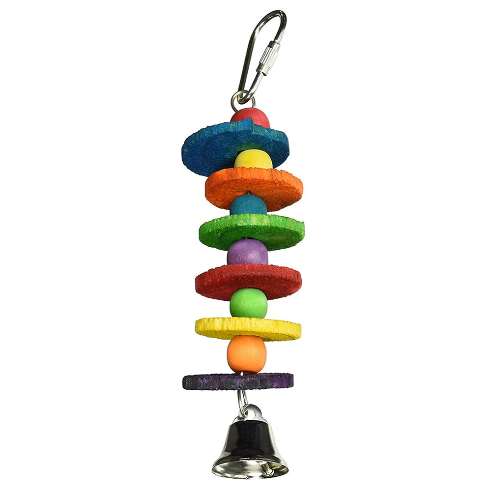 Pet Bird Parrot Hanging Toys Nipple Swing Chain Cage Stand Molar Parakeet Chew Toy Decoration Pendant Ornament Bird Accessories