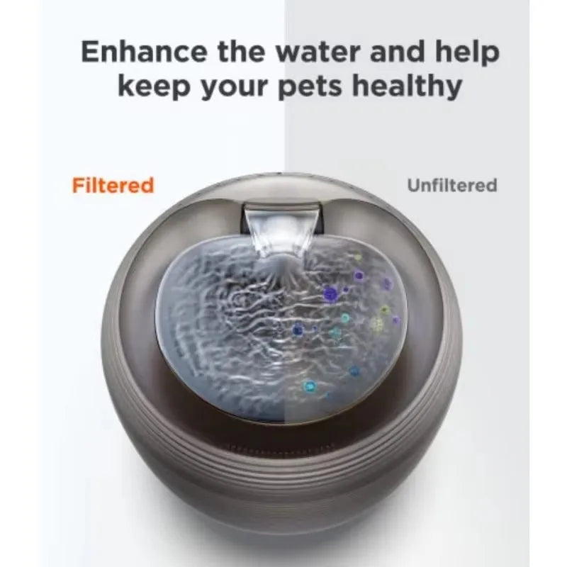 Ultra Quiet Cat Water Fountain Automatic cyclic filtering Pet Drinking Water Cat and dog Constant Temperature WaterBowl with LED