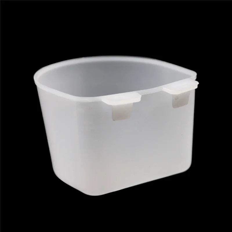 5 Pcs Bird Parrot Pigeons Plastic Water Bowl, Feeding Trays Poultry Quail Food Bowl, Bird Feeder Drinker Aviculture Bird Tools