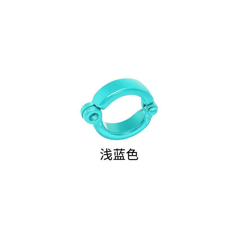 3.5-9.5mm Parrot Foot Rings Metal Pet Bird Leg Rings Outdoor Fly Training Activity Anti-Lost Opening Clip Leash Accessories