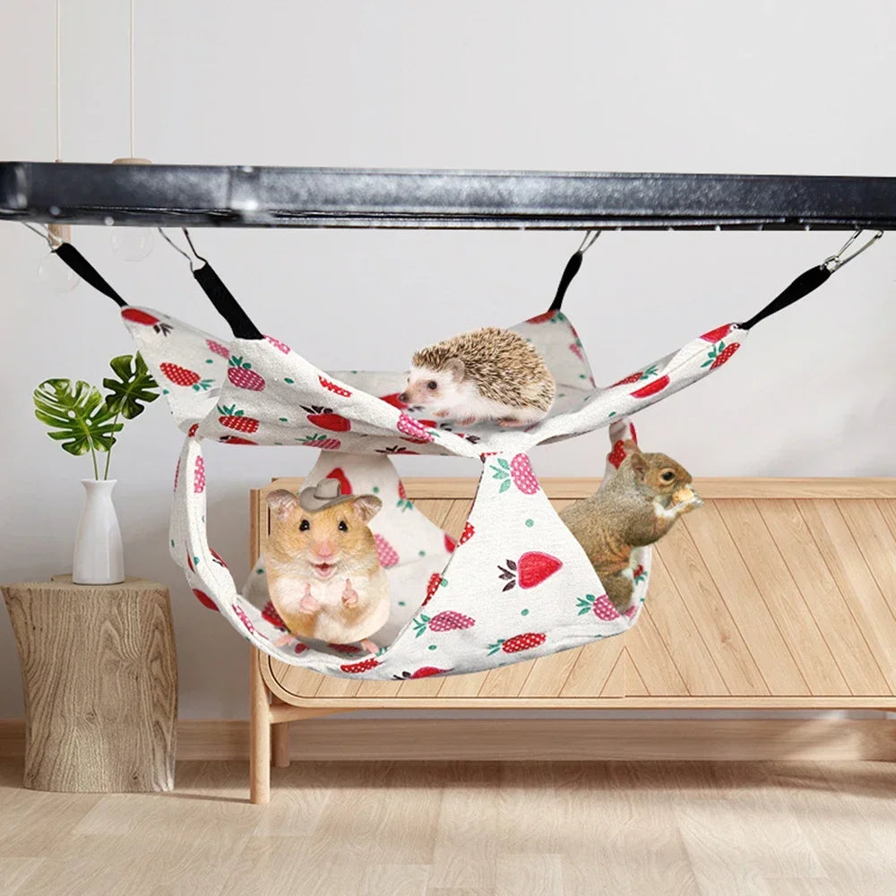 Cat Window Hammocks for Indoor Cats,Soft Plush Pet Bed,Suitable for Ferret Cotton Hammock,Guinea Pig,Hamster,Kittens Bed