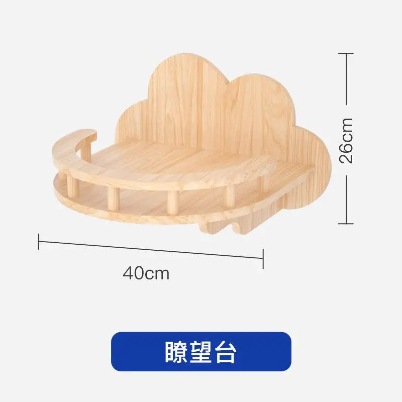 Cat Climbing Frame Hanging Wall Cat Nest Wall Hanging All Solid Wood Gimnasio Para Gato Artículos Para Mascotasaseo Para Gatos