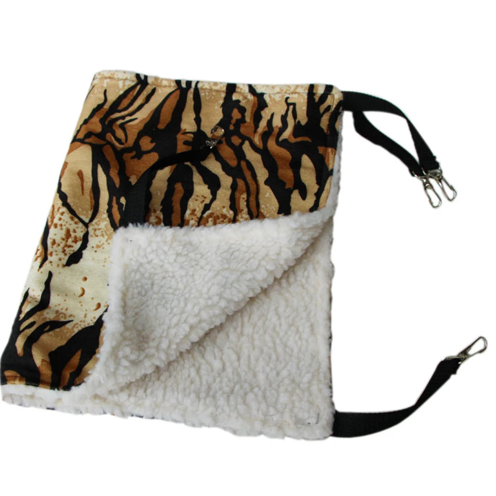 Plush Cat Hammock Autumn Winter Pet Mats for Cats Hamster Adjustable Hammocks Kitten Accessories Supplies Hanging Cage Bed