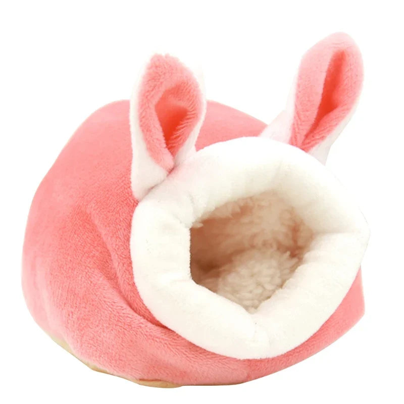 LXAF Winter Velvet Hamster House Guinea Pigs House Warm Nest Small Animal Nest Winter Warm Cage for Hamster Rodents Cage