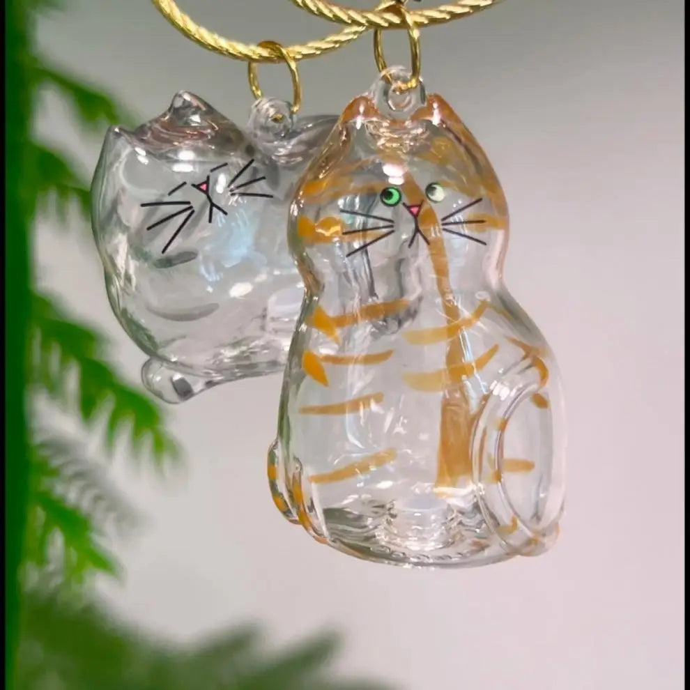 Cat Dog Keychain Pet Hair Storage Box Cute Pets Hair Fur Collection Memory DIY Pendants Bag Decoration Hanging Souvenirs Gift