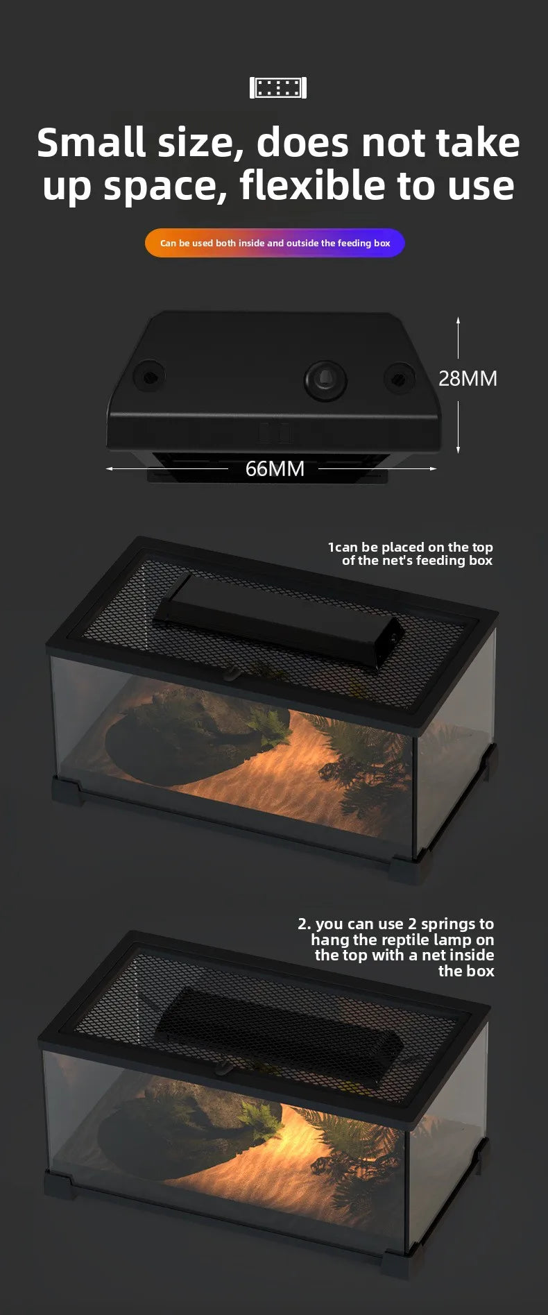 NOMOY Adjustable Reptile UVB 10.0 Light Bar-Escape-Proof Basking Lamp for Turtle,Lizard &Tortoise Terrarium Long Strip Fixture