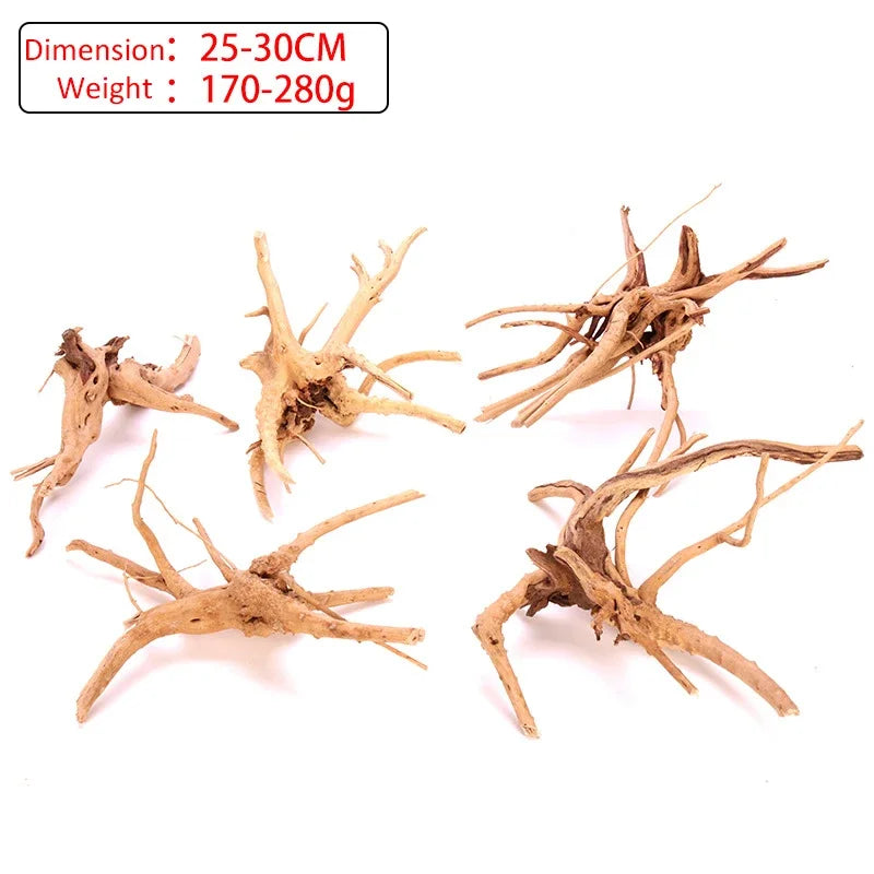 Natural Wooden Fish Tank Decorations Plant Stem Tree Trunk Driftwood Tree Aquarium Fish Landscaping Tree Roots Ornaments
