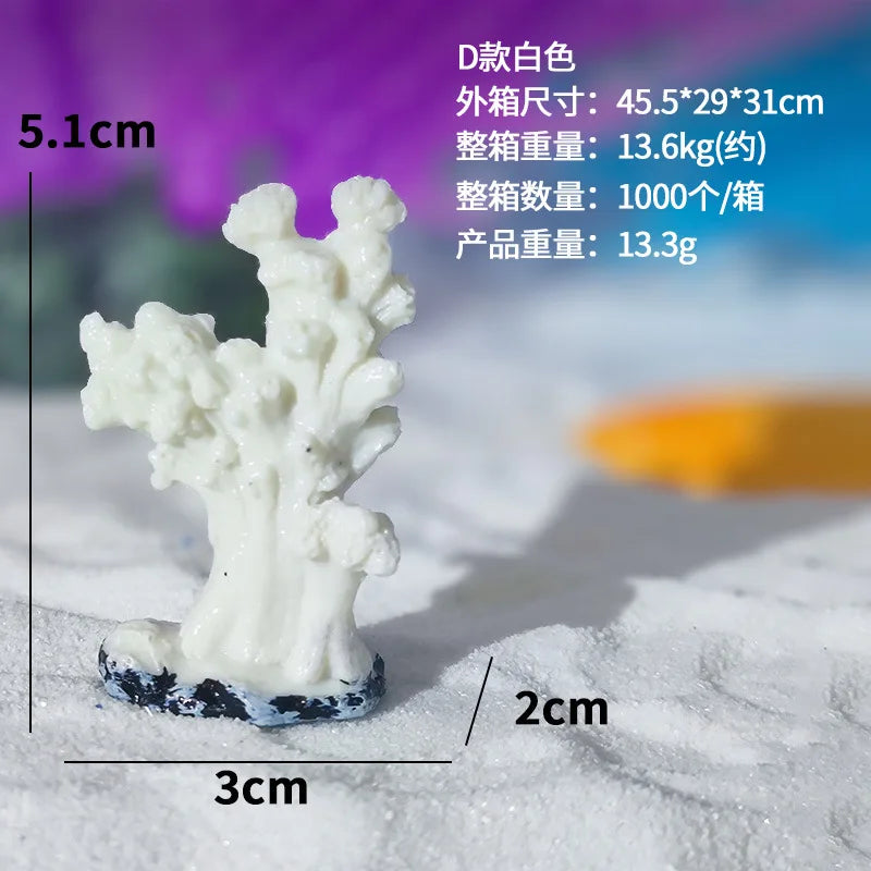 Artificial Coral Fish Tank Decoration Starfish Resin Reef Landscape Aquarium Decoration Accessories Craft Tabletop Ornaments