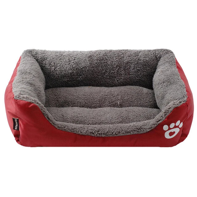 (S-3XL) Large Pet Cat Dog Bed 8Colors Warm Cozy Dog House Soft Fleece Nest Dog Baskets House Mat Autumn Winter Waterproof Kennel