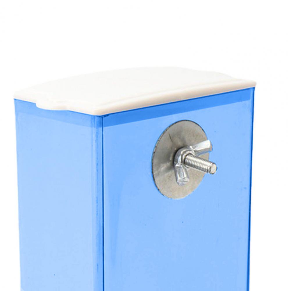 Bird Feeders Automatic Parrot Feeder Drinker with Dustproof Lid Mount Budgie Cockatiel Conure Food Dispenser Pet Supplies