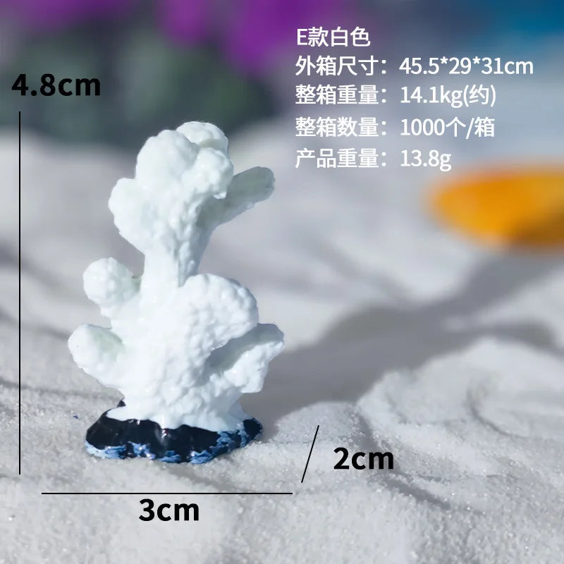 Artificial Coral Fish Tank Decoration Starfish Resin Reef Landscape Aquarium Decoration Accessories Craft Tabletop Ornaments