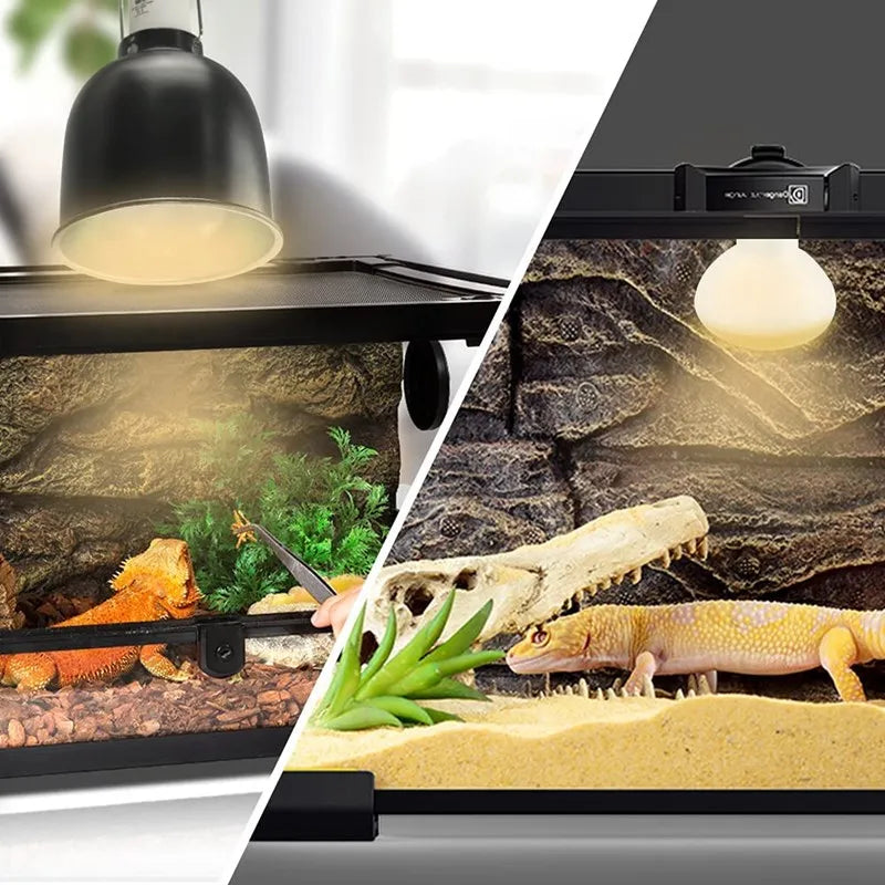 25W-100W E27 Reptile Heating Lamp Bulb UVA Heating Light Lizard Calcium Supplement Lamp Amphibians Terrarium Lighting Supplies