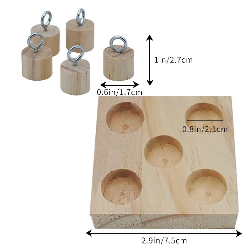 Parrot Bird Toy Parrot Bite Chewing Toy Pet Bird Swing Ball Standing Toy Plastic Rings Training Intelligence Toy Game Supplies