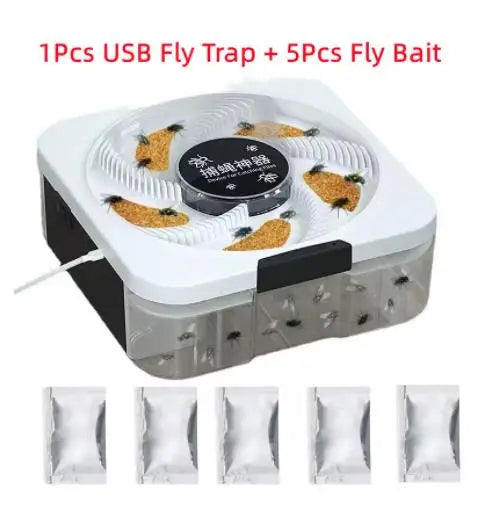 Electric Pest Killer USB Insect Pest Catcher Pest Reject Control Repeller Fly Trap Automatic Flycatcher Indoor Outdoor