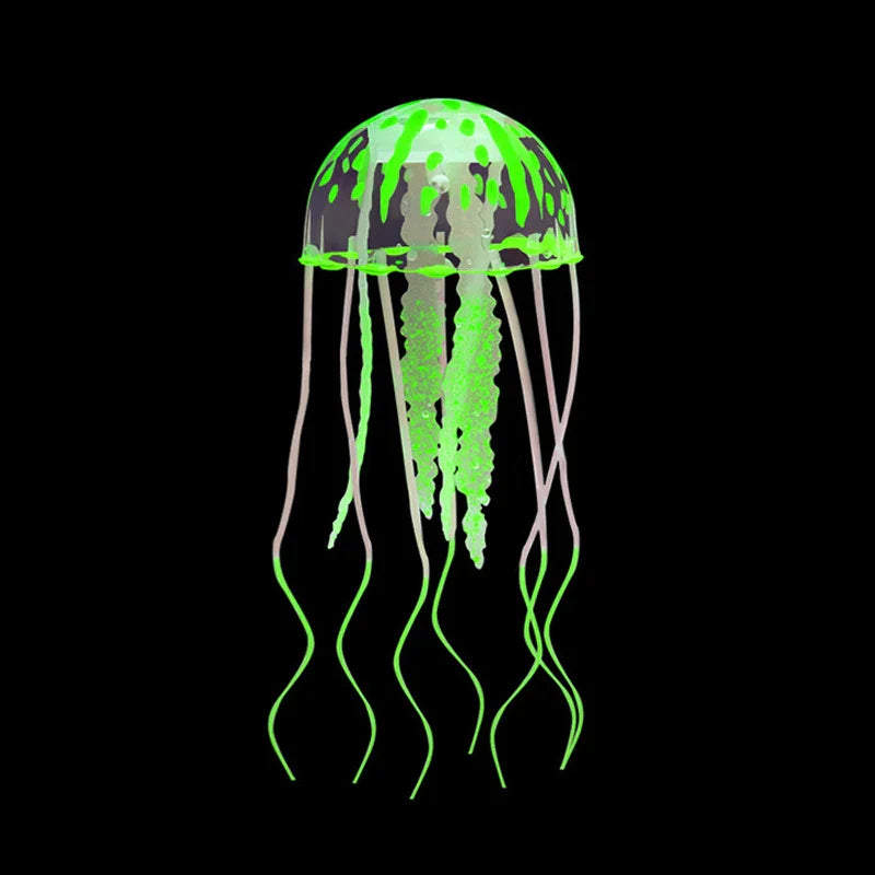 Creative Simulation Luminous Mini Jellyfish Aquarium Decorative Fish Tank Underwater Luminous Landscape Home Decoration