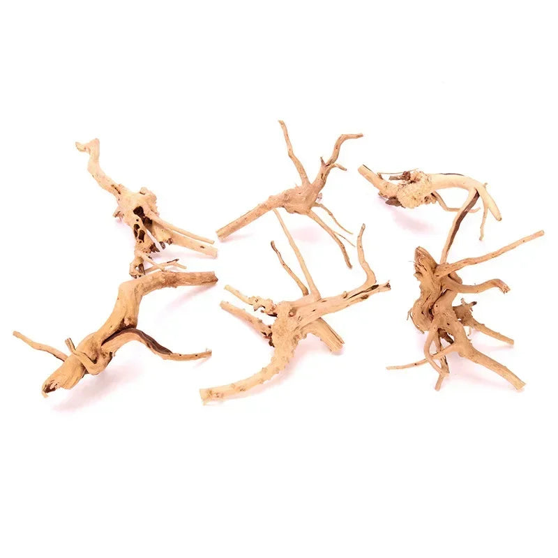 Natural Wooden Fish Tank Decorations Plant Stem Tree Trunk Driftwood Tree Aquarium Fish Landscaping Tree Roots Ornaments