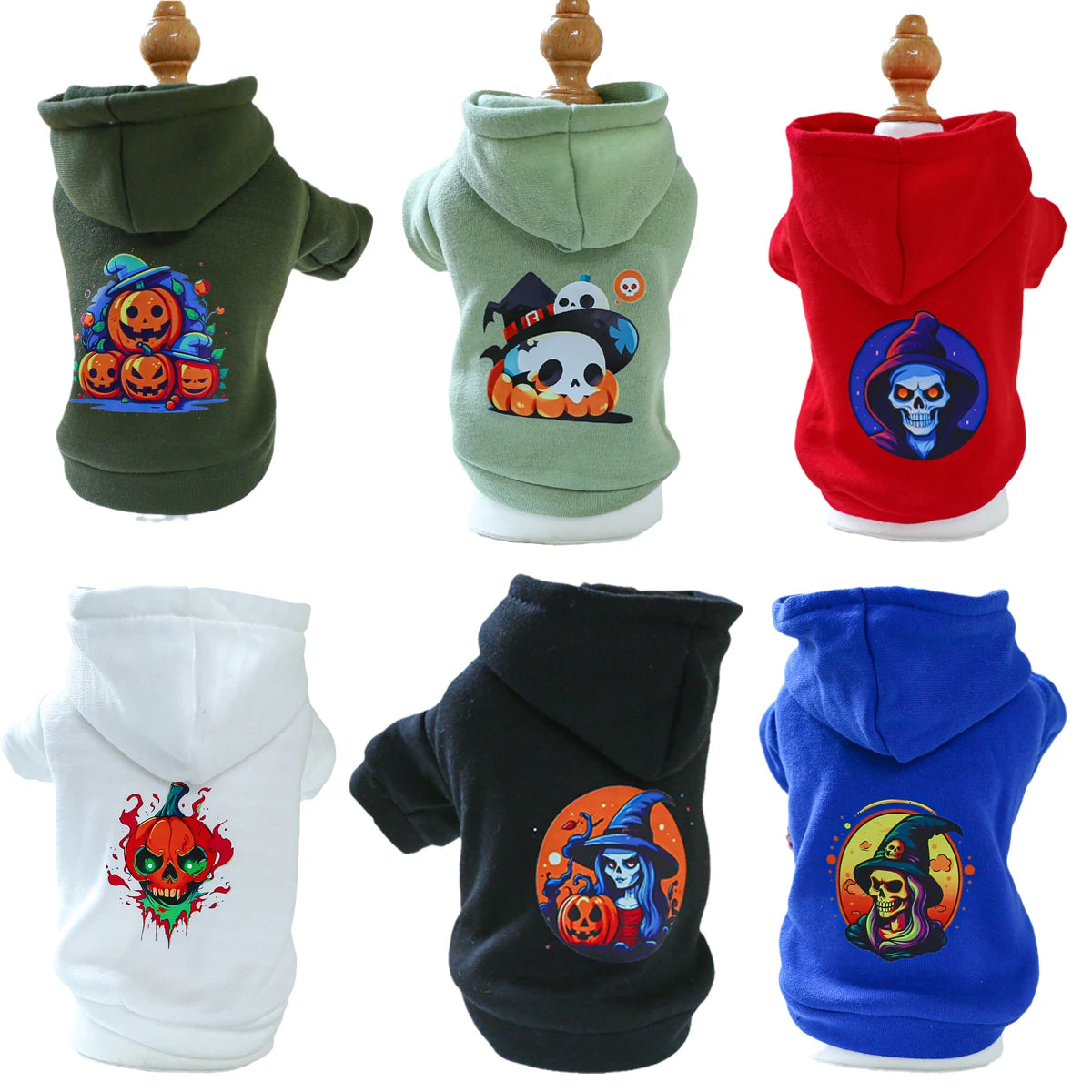 Halloween Cat Puppy Hoodies Autumn Winter Pet Pullovers for Small Dogs Cats Sphynx Clothing Kitten Costume ropa para gatos