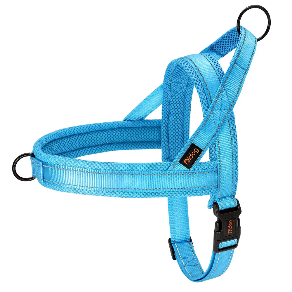 Mesh Nylon Dog Harness Reflective Pet Harness No Pull Dogs Vest With Quick Control Handle for Small Medium Large Dogs Pitbull