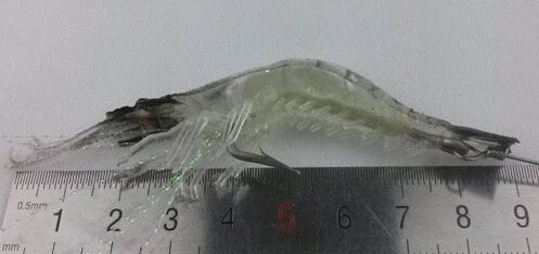 Goture1pcs Silicon Shrimp Fishing Lure 9cm 6g Mixed Color Artificial Shrimp Bait with Hook Freshwater Soft Lure Fishing Tackle