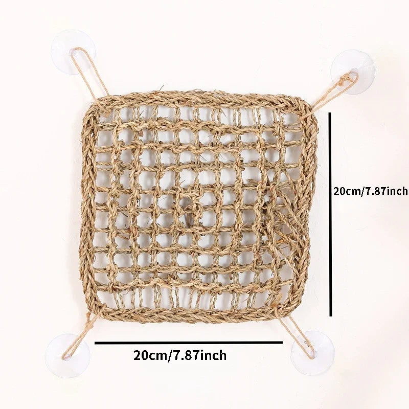 Bearded Dragon Hammock Reptile Lounger for Chameleon Lizards Gecko Snakes Lguana Reptiles Geckos Grass Cushion Pet Bed Swing
