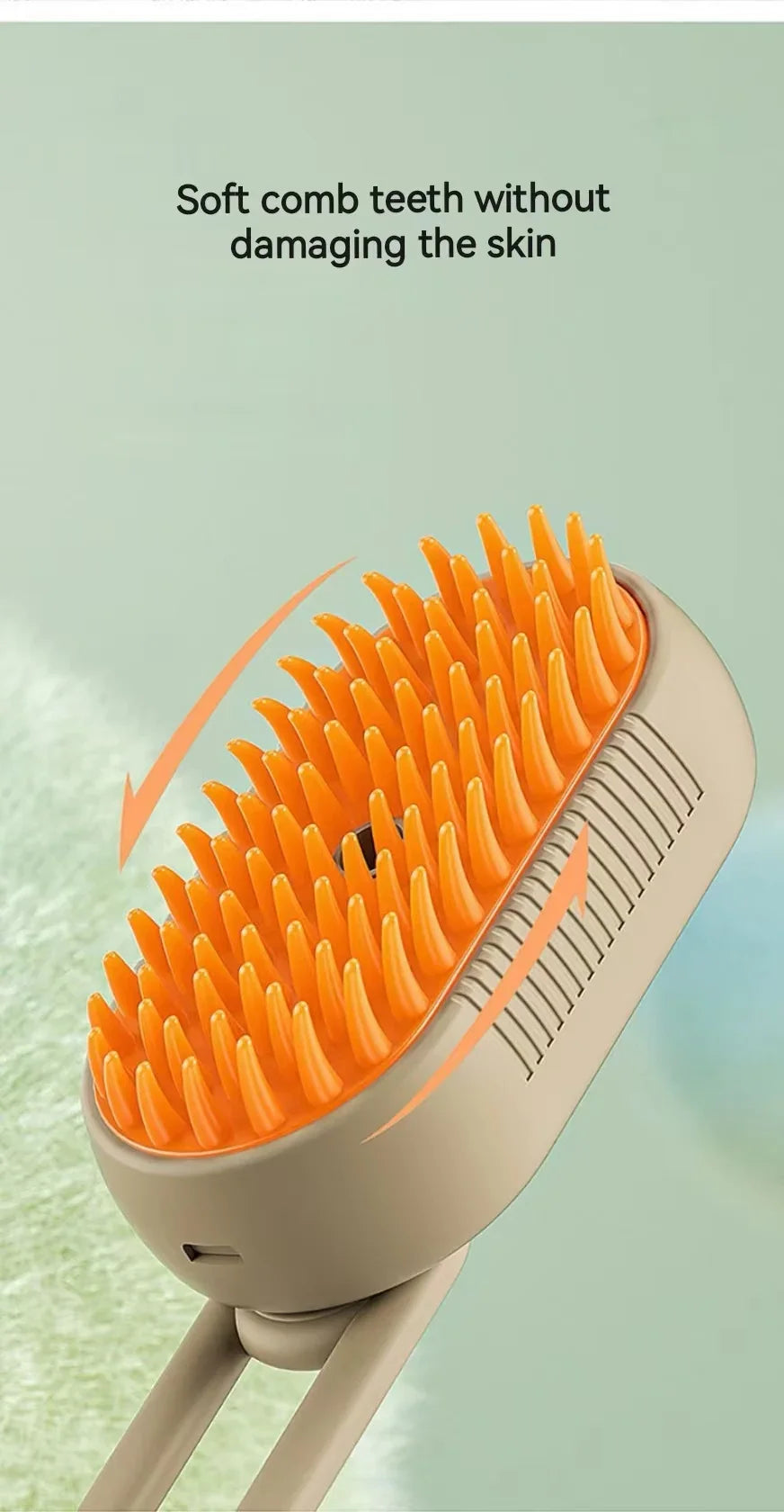 3-in-1 Dog Hair Brush Cat Hair Electric  Anti Flying Pet Cleaning Brush Steam Spray Massage Hair Removal Comb