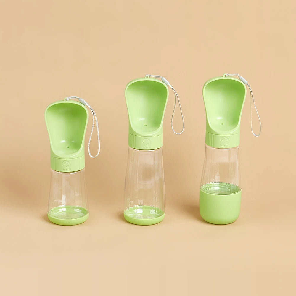 Twist Open Dog Water Bottle Portable Drinking Water Feeding Food Bowl Traveling Walker Dog Accessories Outside Puppy Pet Bottle