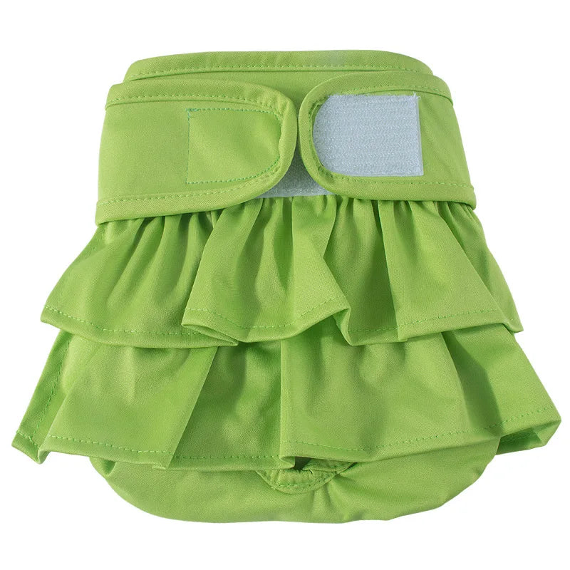 Adjustable Dog Diapers Female Reusable Washable Diapers Dog For Small Middle Solid Color Dog dress Cutey Pet supplies