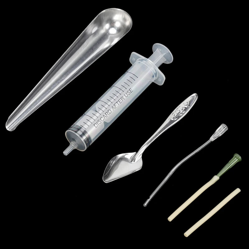 Bird Feeding Dropper Hose Small Pet Feeder Water Needle Tube Liquid Injection Hose Parrot Feeding Syringe Spoon Kits
