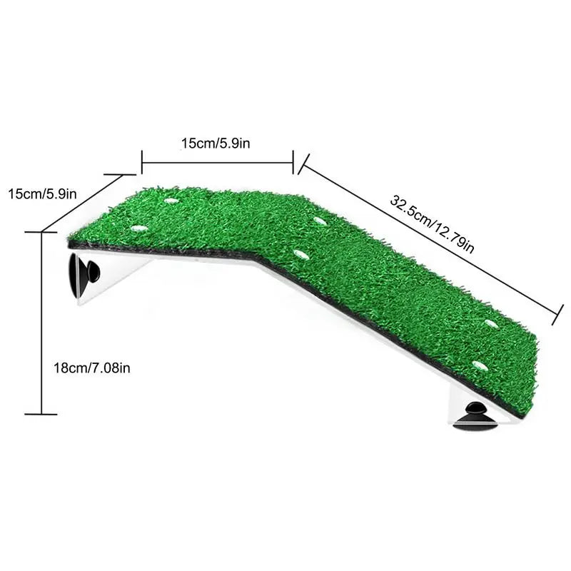 Turtle Basking Platform Simulation Grass Ramp Tortoise Resting Terrace Reptile Lawn Climbing Ladder Aquatic Turtle Tank Accessor