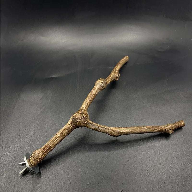 Parrot stand, grapewood tree branch, bird stand stick, grapewood grinding claw stick, bird supplies, bird toys, parrot toys