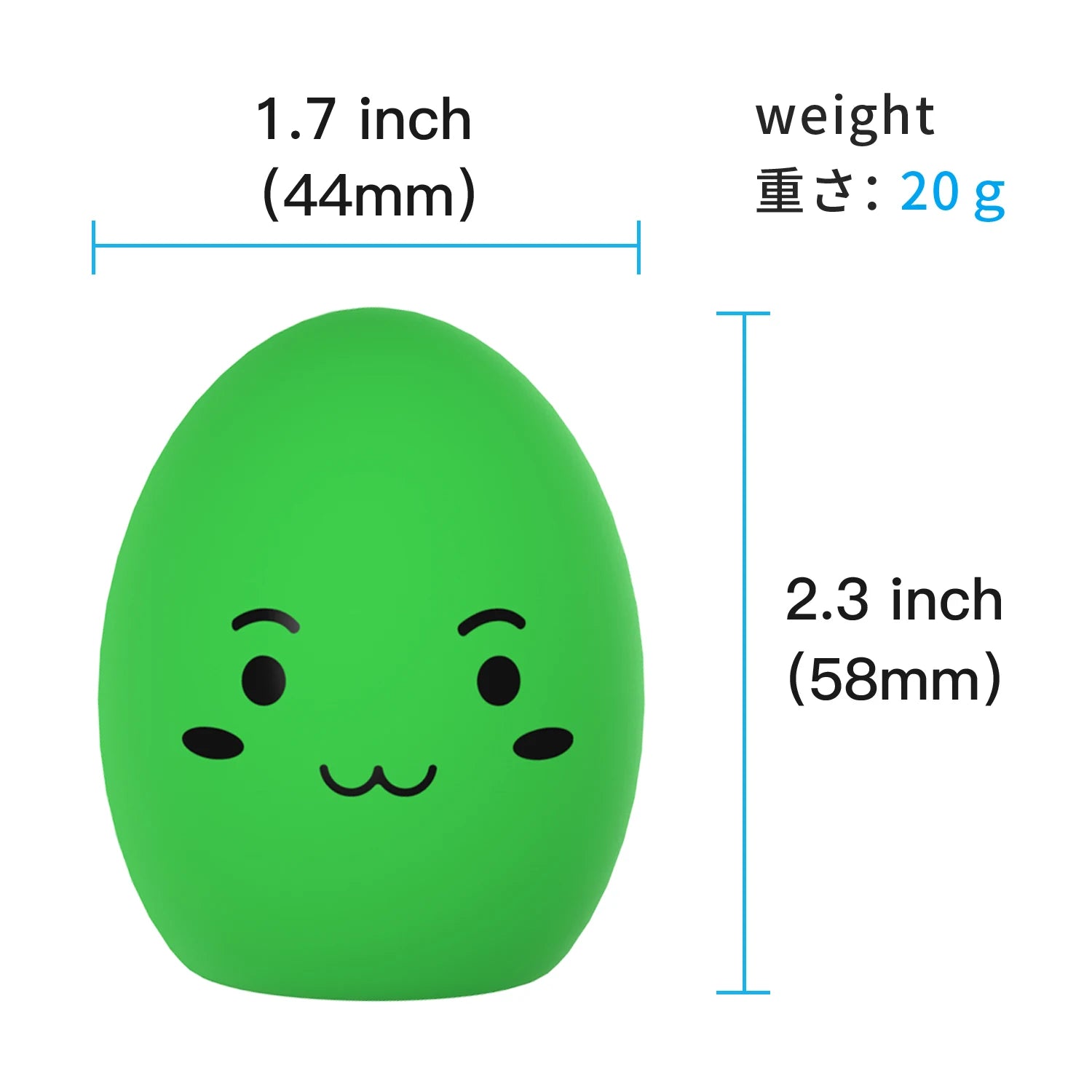 SCGK bouncy egg Dog Toys Funny Ball Squeaky Latex Bouncy Egg with Squeaker for Puppy Small Pet Dogs Soft Rubber Sound