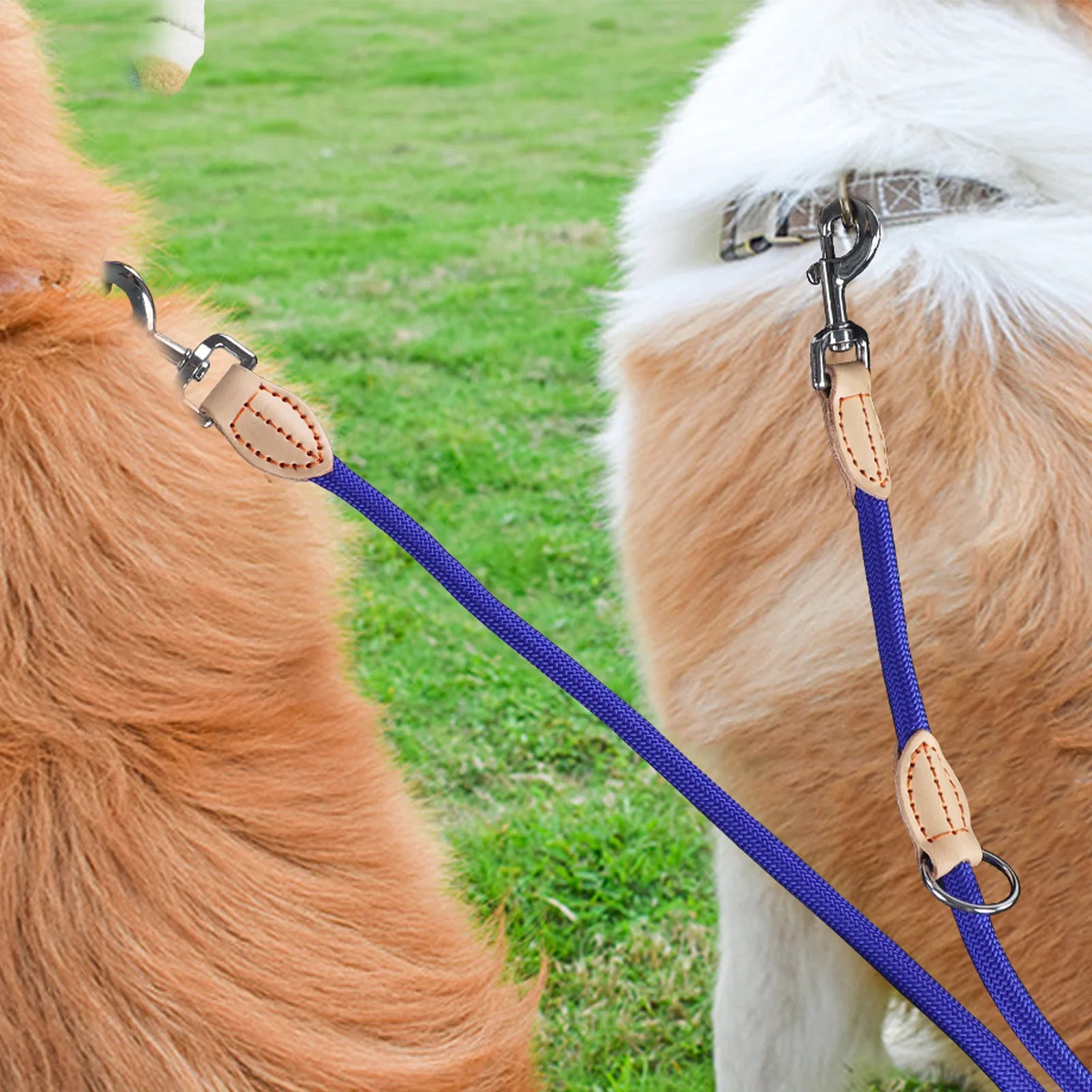 210cm Multipurpose medium size Dog Double Leash Leashes Adjustable And Nylon Luxury Hands Free Small Dog Leash For 2 Dogs