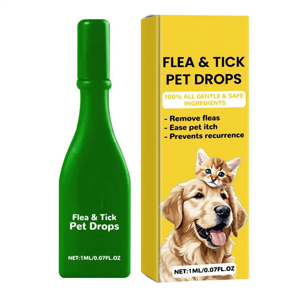 Pet Dogs Cat Vitro Drops Pet External Drops Anti Flea Drops Long Lasting Tick Removal Tool Comfortable Tick Liquid for Cats