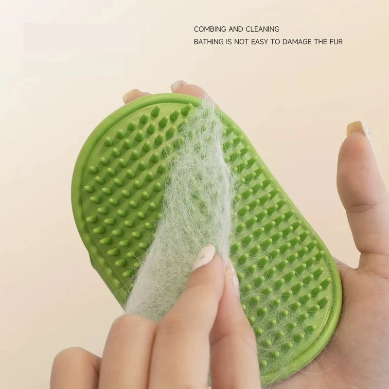 Soft Rubber Dog Cat Brush Pet Bath Silicone Comb Pet Hair Remover Dogs Stuff Cat Comb Grooming Tools Pet Supplies