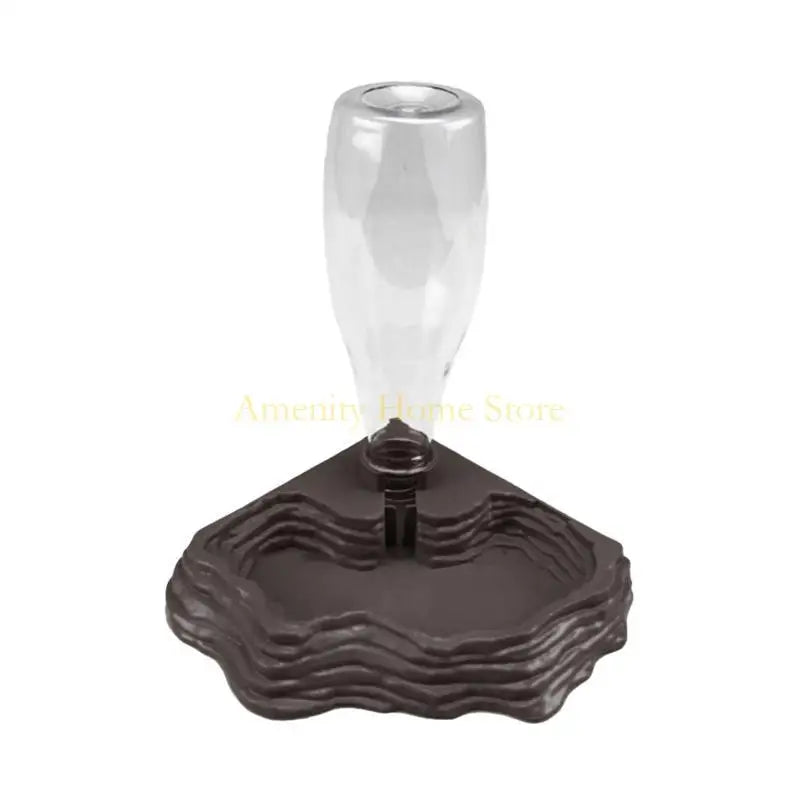 F26C Automatic Refilling Reptile Drinker Water Dish Bowl Feeder 13.5oz Water Dispenser for Frogs Terrapin Lizard Spiders