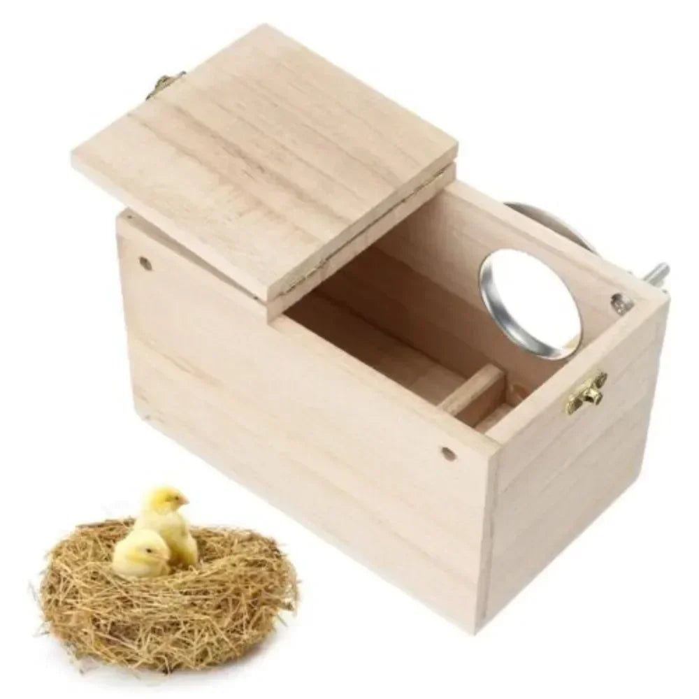 Bird Breeding Box Cage Nest For Parrot Nesting House Wooden Lovebirds Finch Home Tools