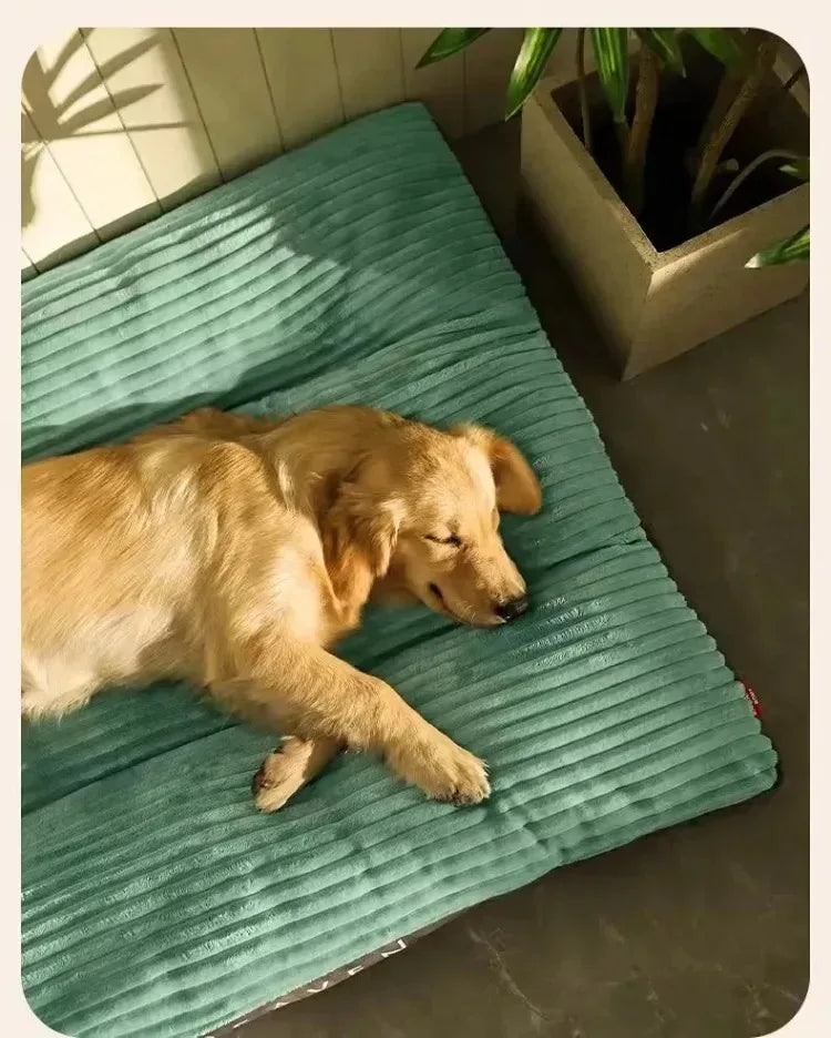 Big Dog Mat Corduroy Pad for Medium Large Dogs Oversize Pet Sleeping Bed Big Thicken Dog Sofa Removable Washable Pet Supplies