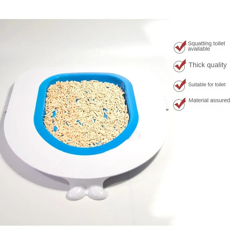 Reusable Plastic Toilet Training Kit for Cats Toilet Trainer Toilet for Puppy Cat Litter Mat Cleaning Product Best