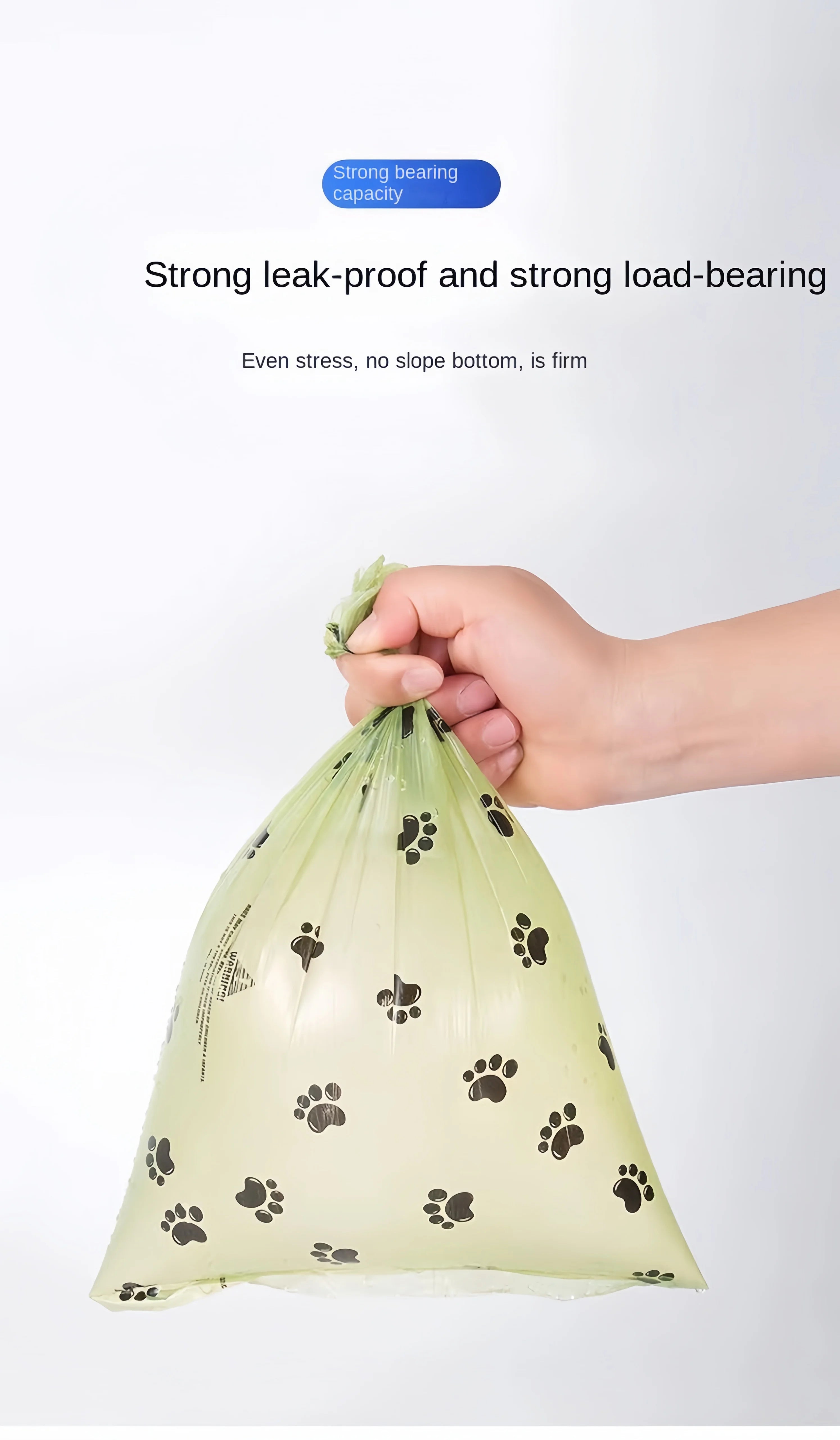 EPI Intensification Biodegradable Pet Garbage Bag Dog Poop Bags Dog Poop Bag Dispenser Dog Cleaning Supplies Dog