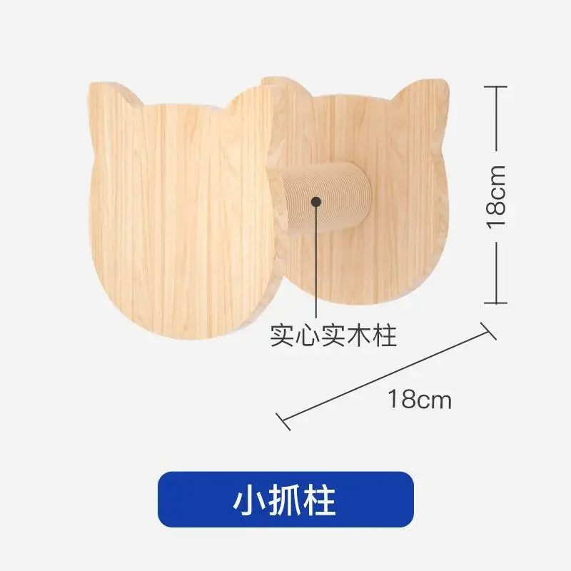 Cat Climbing Frame Hanging Wall Cat Nest Wall Hanging All Solid Wood Gimnasio Para Gato Artículos Para Mascotasaseo Para Gatos