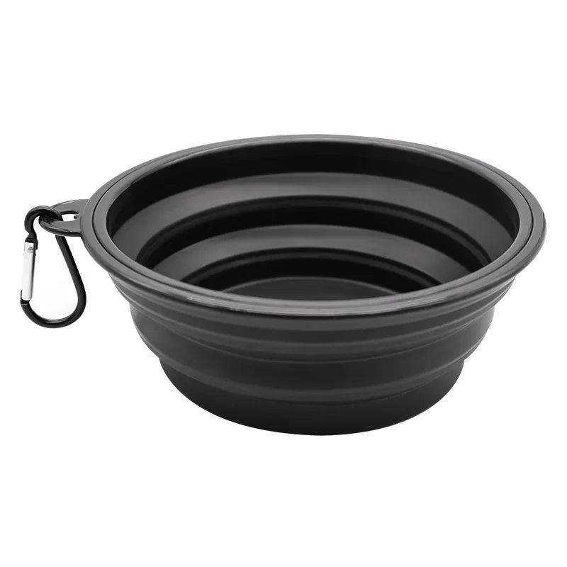 Pet Folding Silicone Bowl Large Outdoor Pet Travel Bowl Collapsible Dog Food Bowl Water Portable Puppy Food Container Feeder